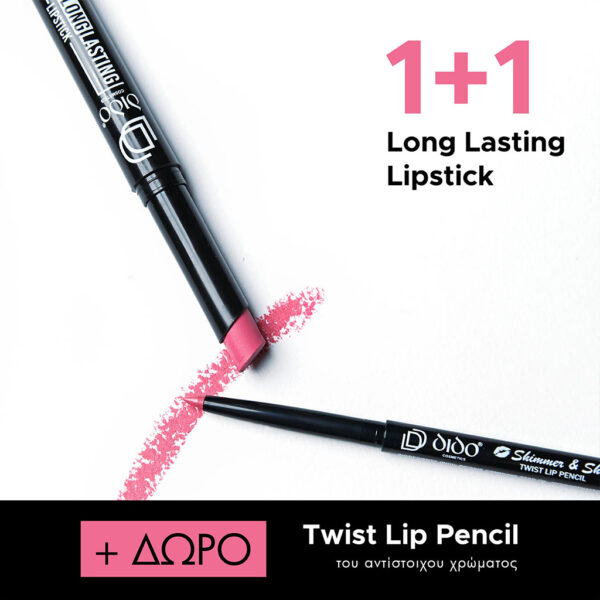 1+1 Long Lasting Lipstick No 2020 + Lip Pencil